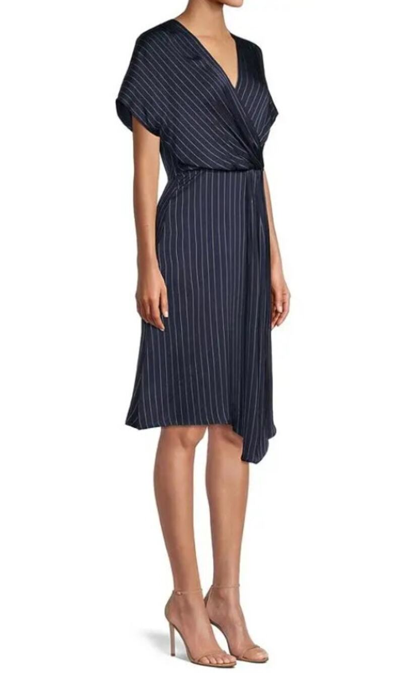 NWOT Boss Hugo Boss Dawela Knee-Length Pinstripe Dress Office Siren Size 8